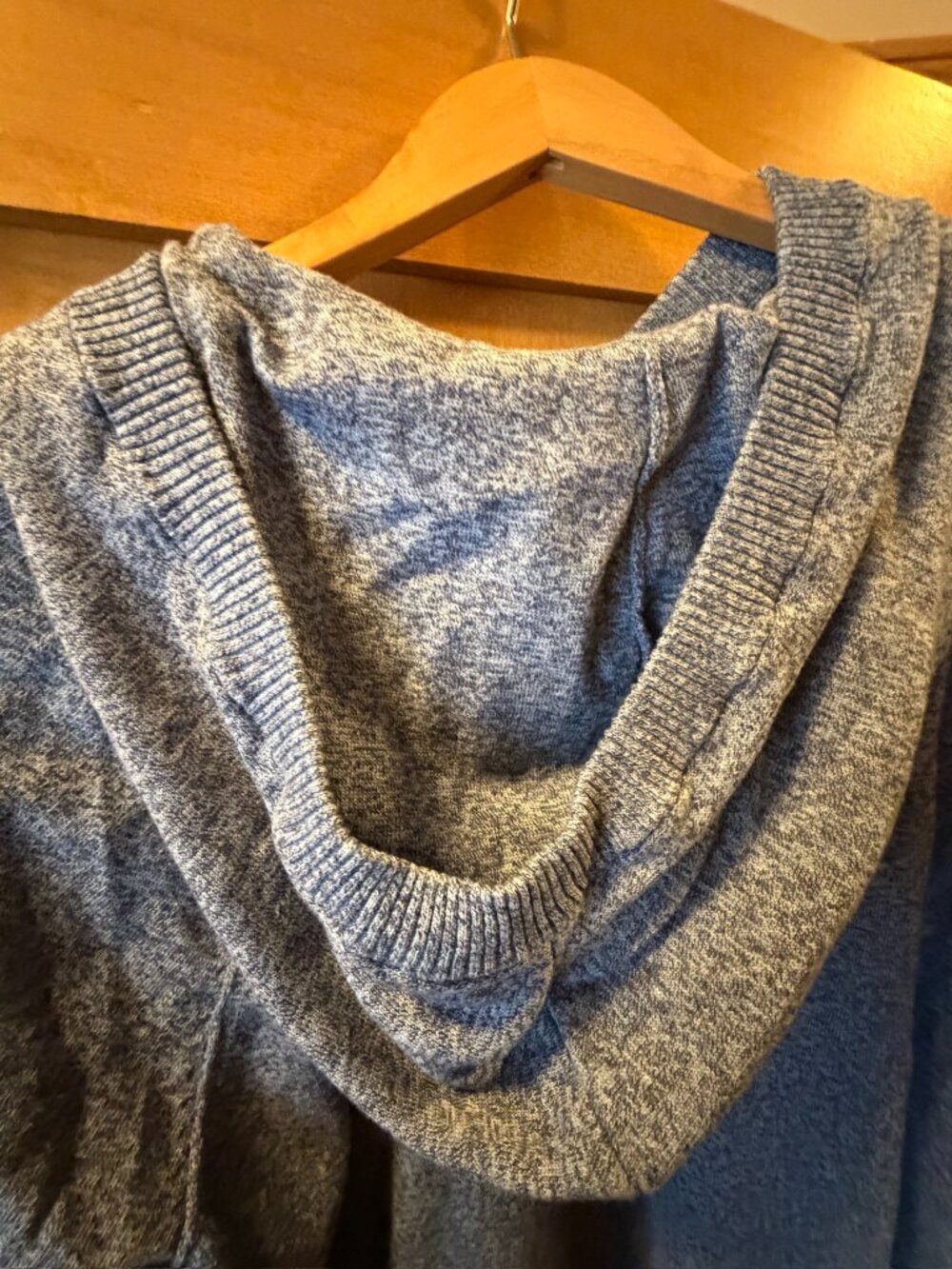 Old Navy Men's Raglan Sweater Hoodie XXL Charcoal Gray - Picture 6 of 8